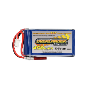 450mAh 2S 7.4v 30C LiPo Battery - Overlander Supersport