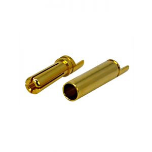 4mm Gold Connectors in 10prs